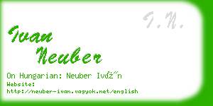 ivan neuber business card